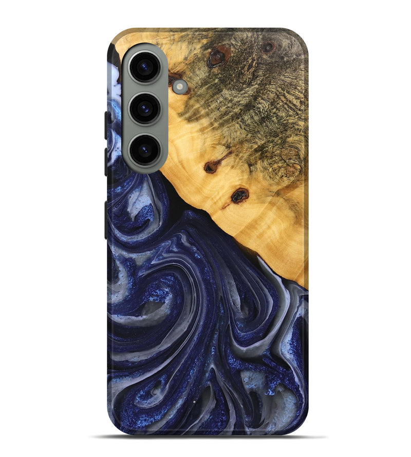 Galaxy S24 Plus Wood Live Edge Phone Case - Erna (Blue, 746592)