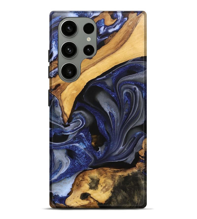 Galaxy S23 Ultra Wood Live Edge Phone Case - Russell (Blue, 746593)