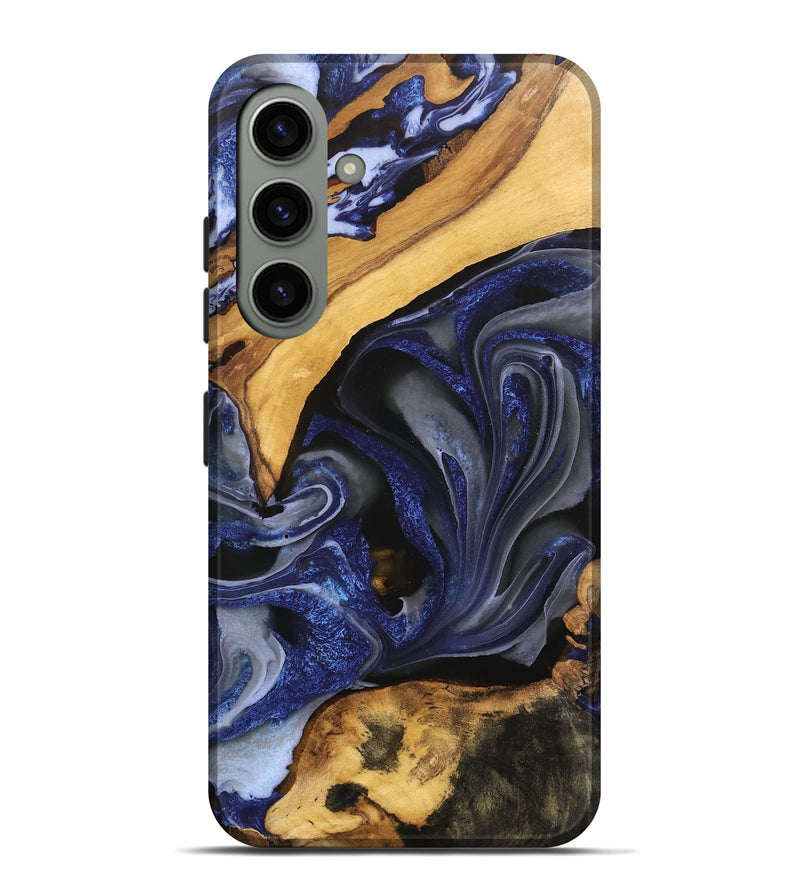 Galaxy S24 Plus Wood Live Edge Phone Case - Russell (Blue, 746593)