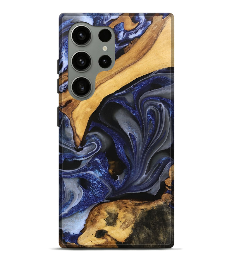 Galaxy S24 Ultra Wood Live Edge Phone Case - Russell (Blue, 746593)