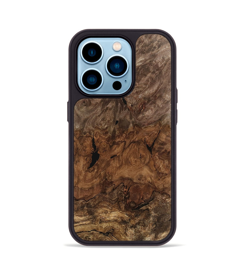 iPhone 14 Pro Wood Phone Case - Zeke (Wood Burl, 746595)