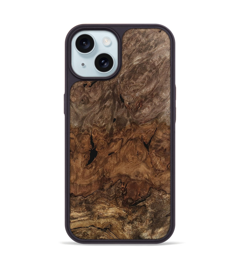 iPhone 15 Wood Phone Case - Zeke (Wood Burl, 746595)