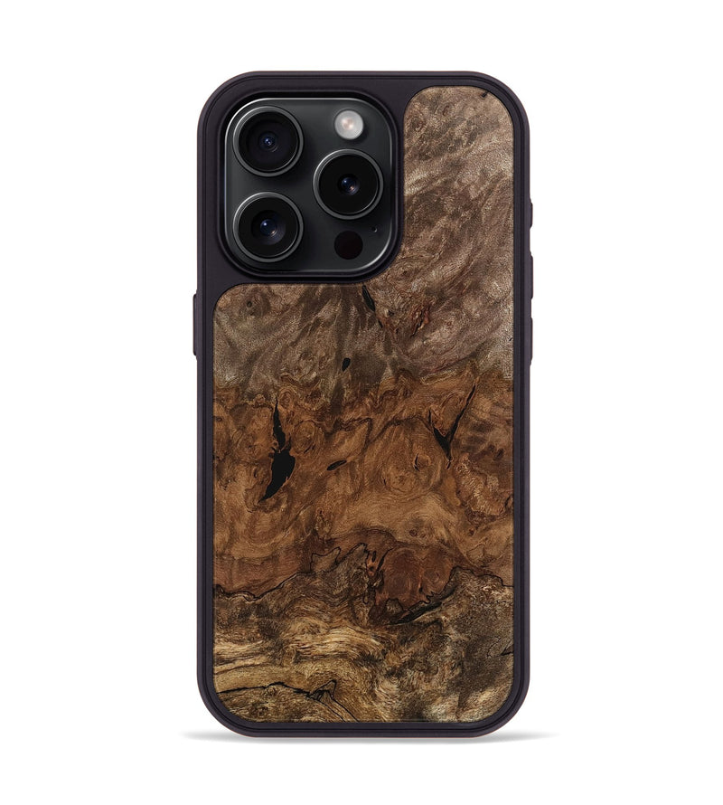 iPhone 15 Pro Wood Phone Case - Zeke (Wood Burl, 746595)