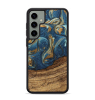 Galaxy S24 Plus Wood Phone Case - Lilia (Teal & Gold, 746596)