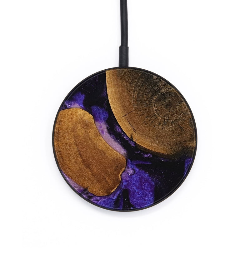 Circle Wood Wireless Charger - Belle (Purple, 746600)