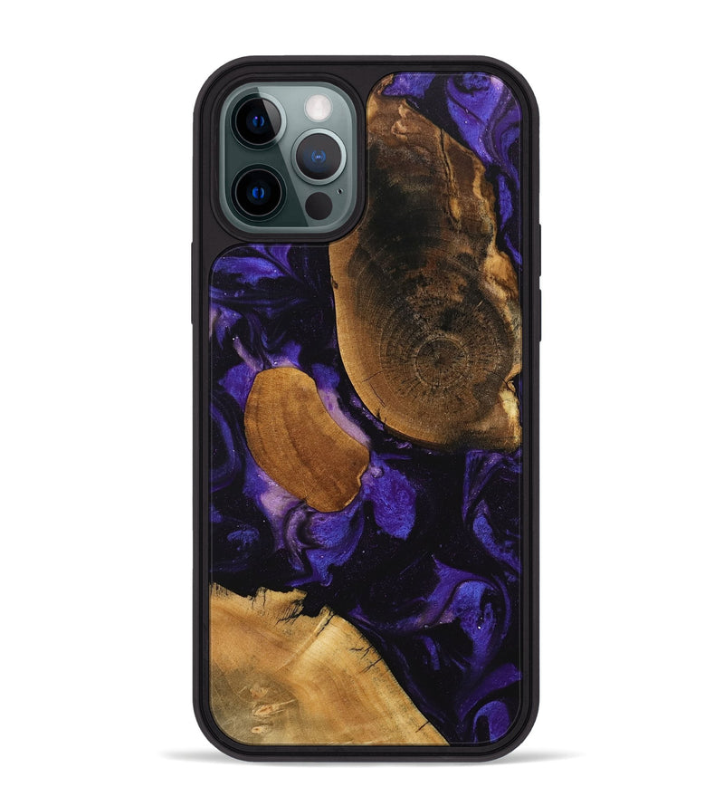 iPhone 12 Pro Max Wood Phone Case - Belle (Purple, 746600)