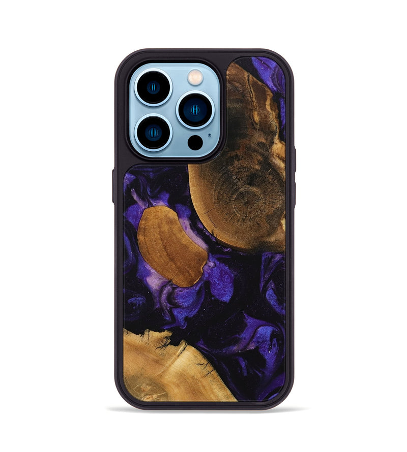 iPhone 14 Pro Wood Phone Case - Belle (Purple, 746600)