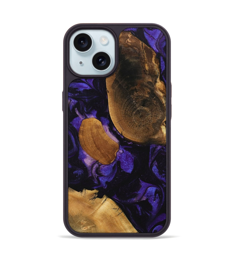 iPhone 15 Wood Phone Case - Belle (Purple, 746600)