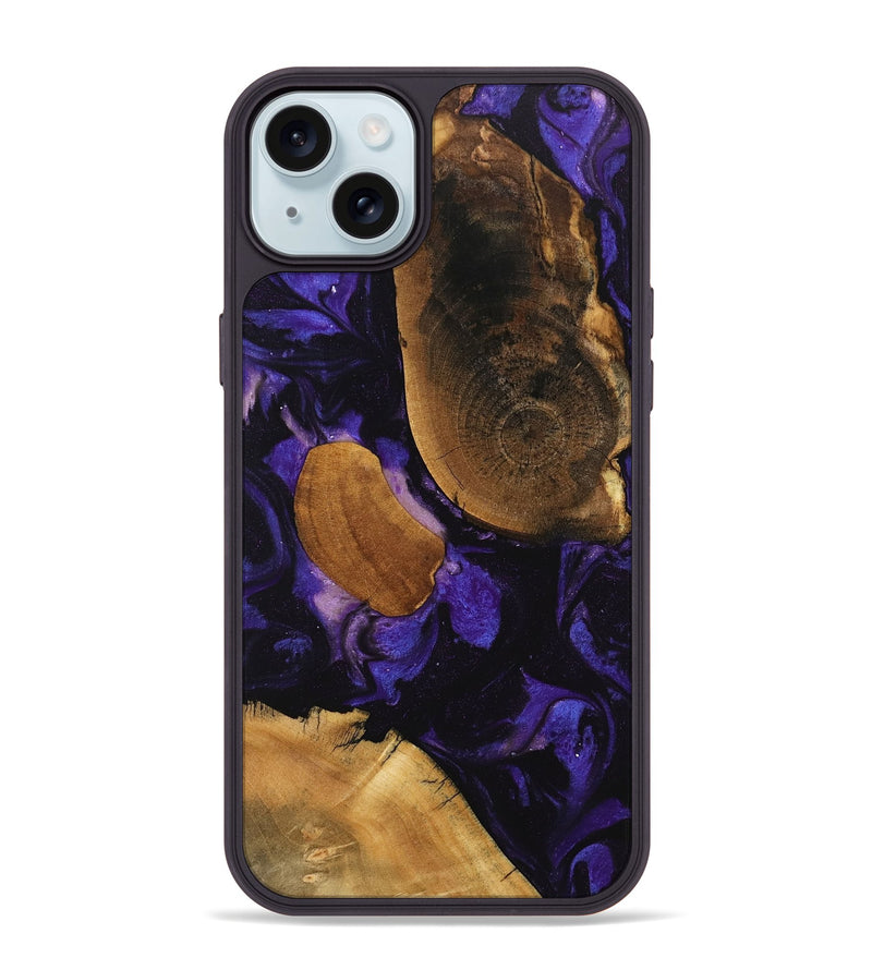 iPhone 15 Plus Wood Phone Case - Belle (Purple, 746600)