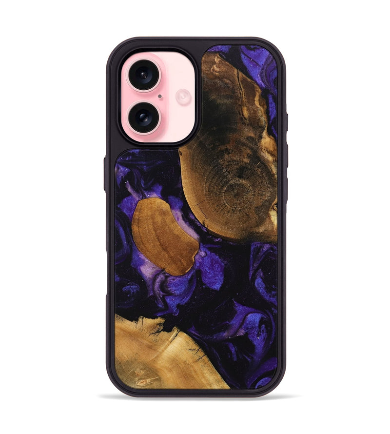 iPhone 16 Wood Phone Case - Belle (Purple, 746600)