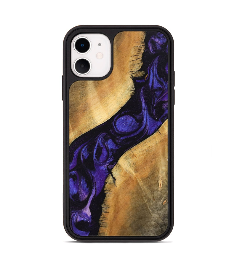 iPhone 11 Wood Phone Case - Alia (Purple, 746601)