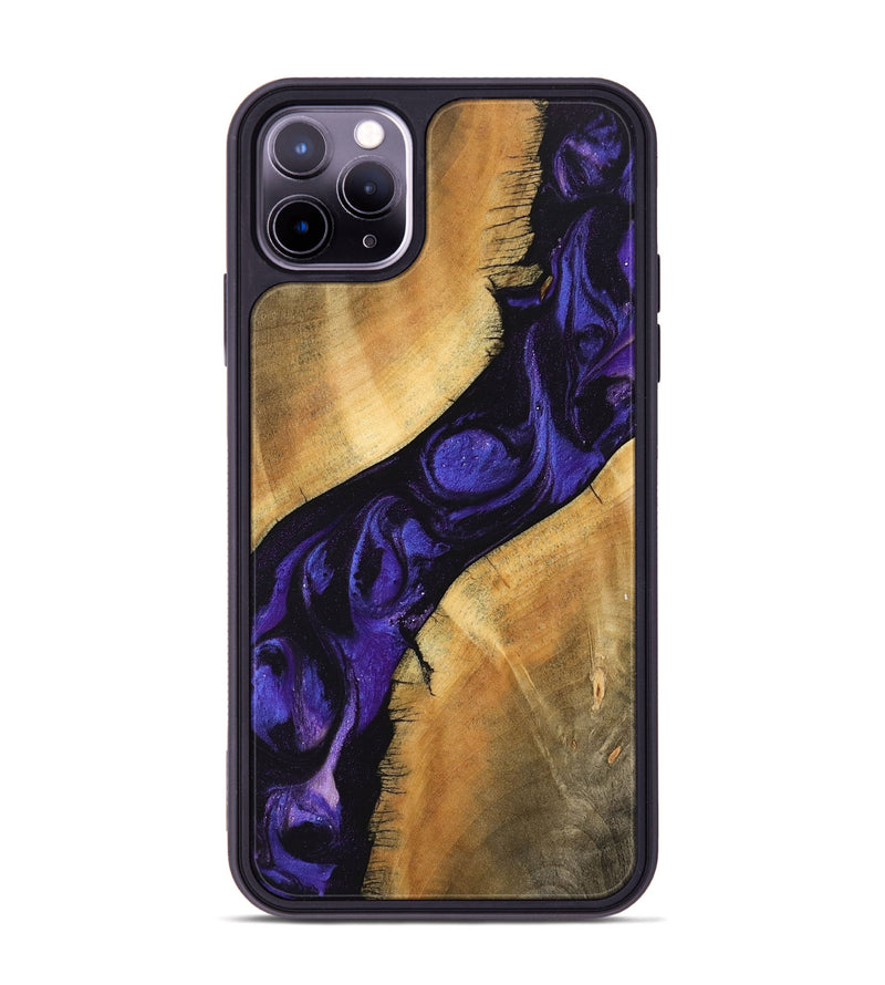 iPhone 11 Pro Max Wood Phone Case - Alia (Purple, 746601)