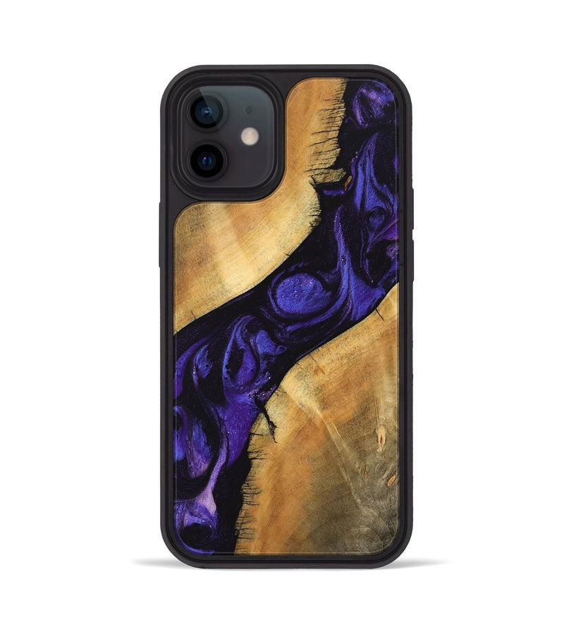 iPhone 12 Wood Phone Case - Alia (Purple, 746601)