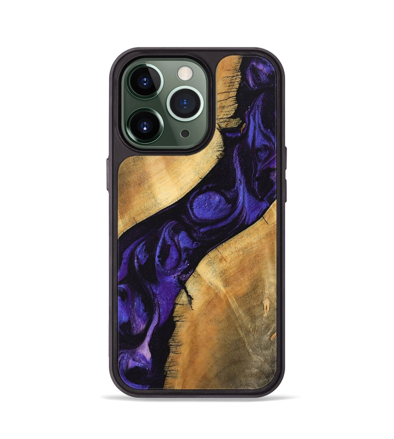 iPhone 13 Pro Wood Phone Case - Alia (Purple, 746601)