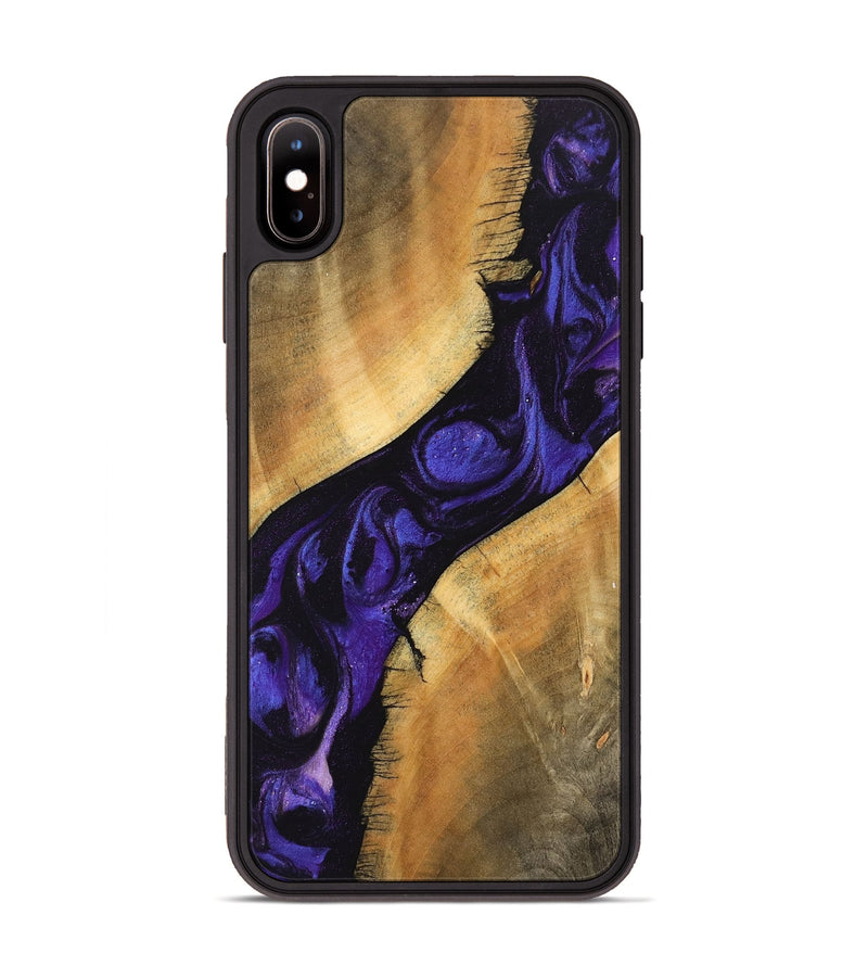 iPhone Xs Max Wood Phone Case - Alia (Purple, 746601)