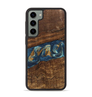 Galaxy S23 Plus Wood Phone Case - Novella (Teal & Gold, 746603)