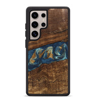 Galaxy S25 Ultra Wood Phone Case - Novella (Teal & Gold, 746603)