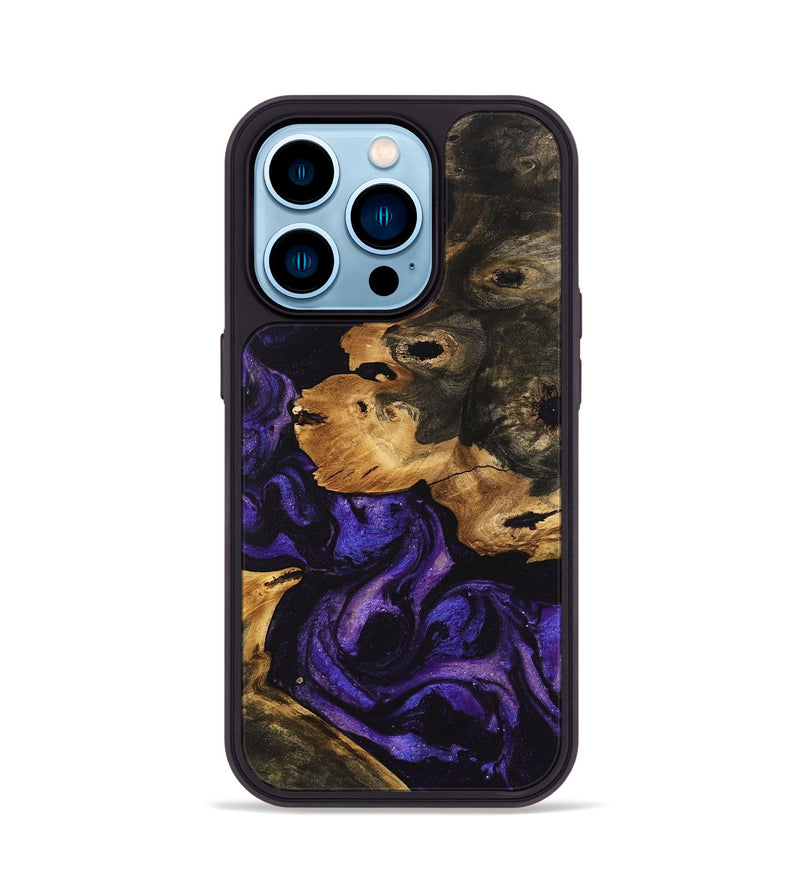 iPhone 14 Pro Wood Phone Case - Pamala (Purple, 746604)