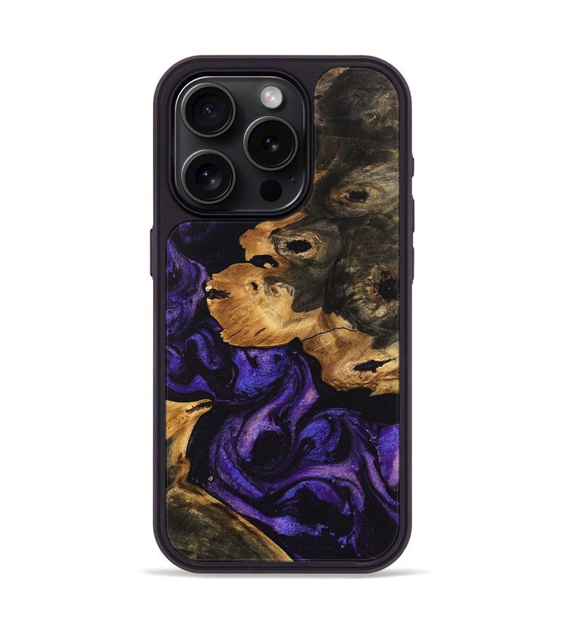 iPhone 15 Pro Wood Phone Case - Pamala (Purple, 746604)