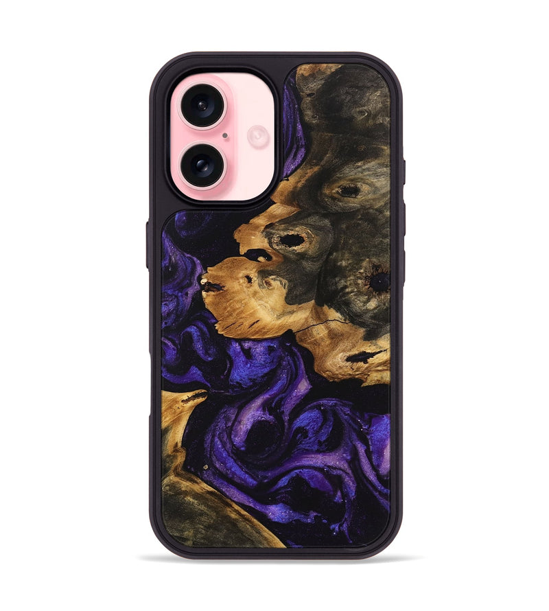 iPhone 16 Wood Phone Case - Pamala (Purple, 746604)