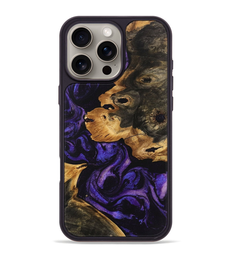 iPhone 16 Pro Max Wood Phone Case - Pamala (Purple, 746604)