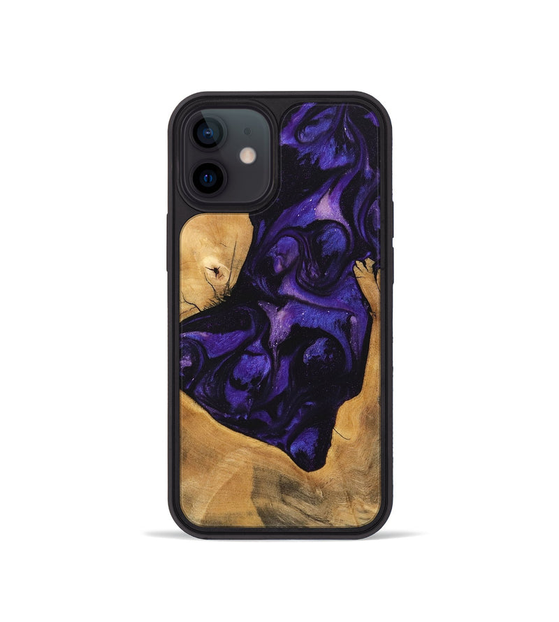 iPhone 12 mini Wood Phone Case - Kohen (Purple, 746608)