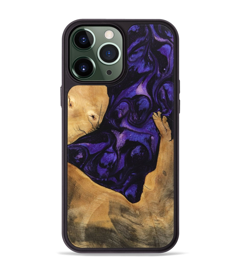 iPhone 13 Pro Max Wood Phone Case - Kohen (Purple, 746608)