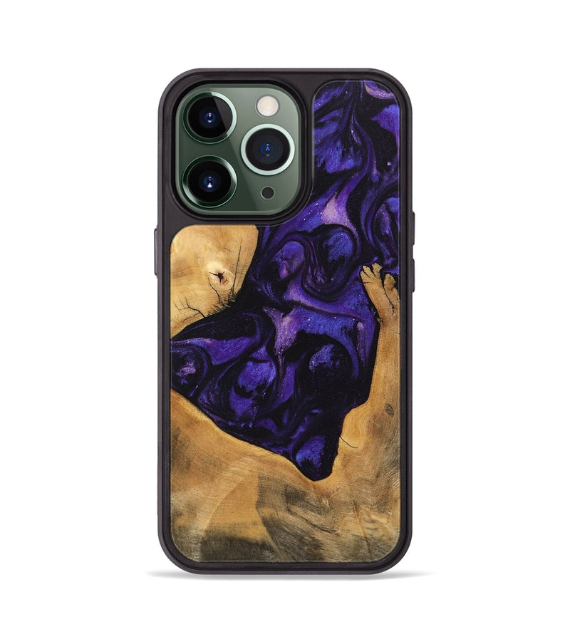 iPhone 13 Pro Wood Phone Case - Kohen (Purple, 746608)