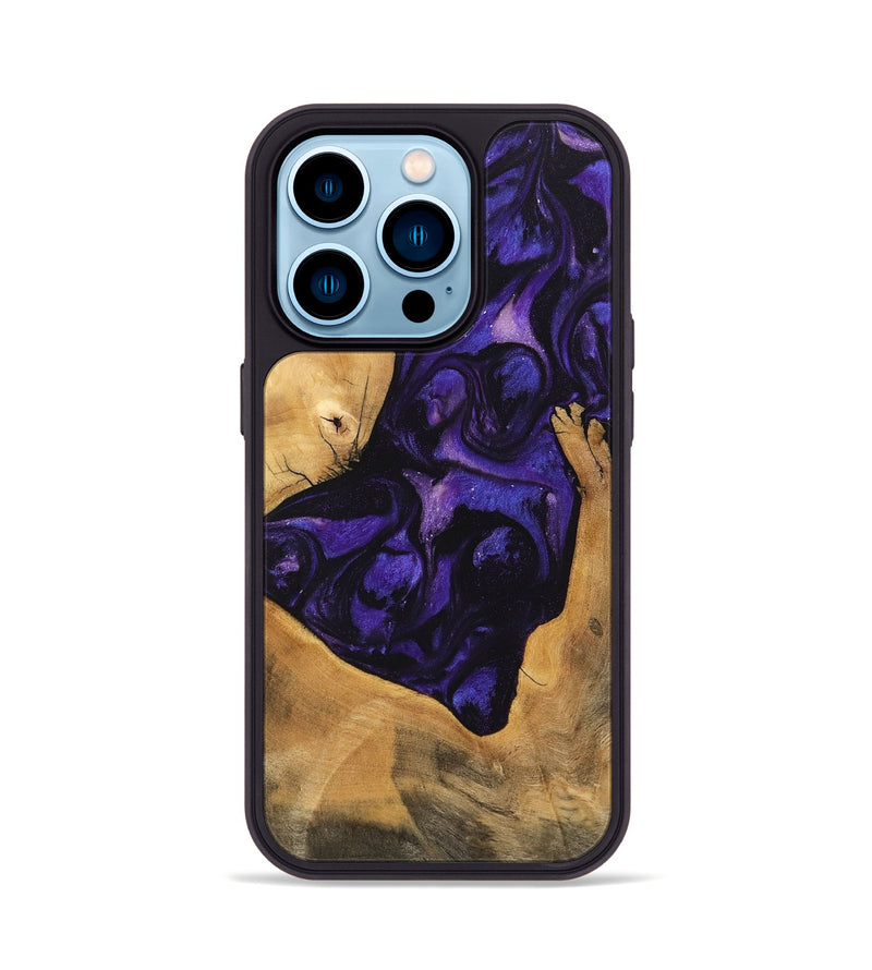 iPhone 14 Pro Wood Phone Case - Kohen (Purple, 746608)