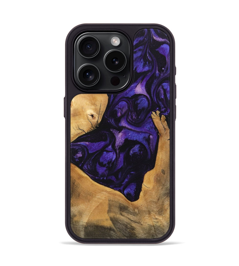 iPhone 15 Pro Wood Phone Case - Kohen (Purple, 746608)