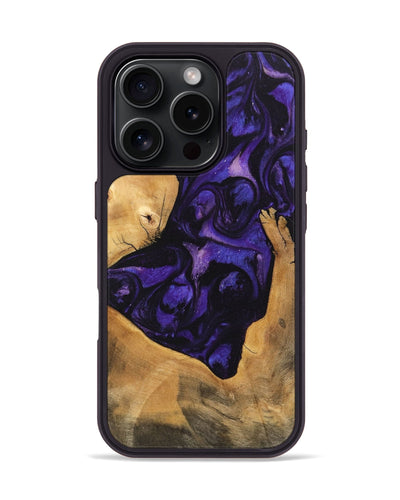 iPhone 16 Pro Wood Phone Case - Kohen (Purple, 746608)