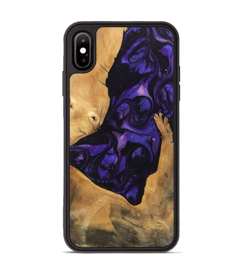 iPhone Xs Max Wood Phone Case - Kohen (Purple, 746608)