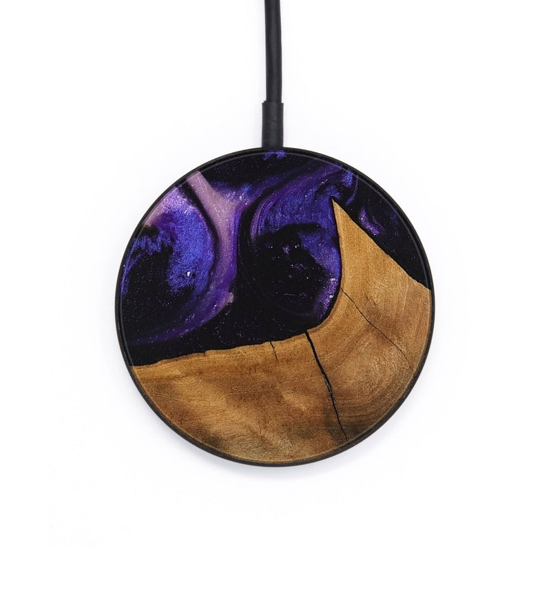 Circle Wood Wireless Charger - Shaniya (Purple, 746610)