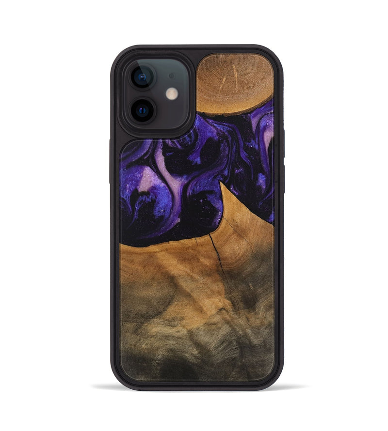 iPhone 12 Wood Phone Case - Shaniya (Purple, 746610)