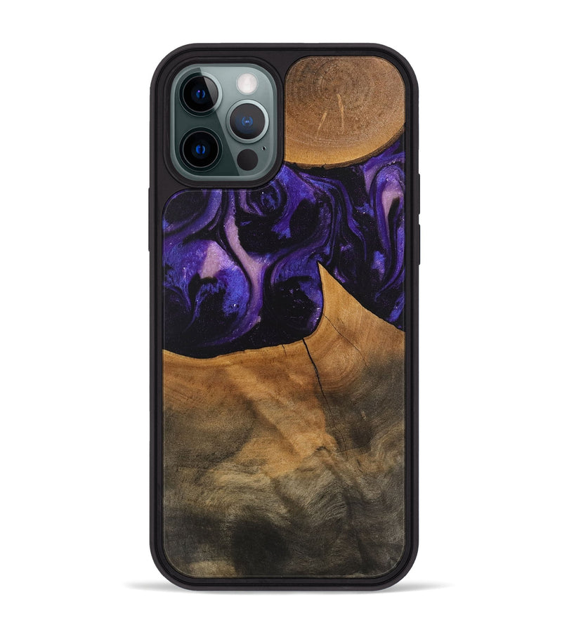 iPhone 12 Pro Max Wood Phone Case - Shaniya (Purple, 746610)