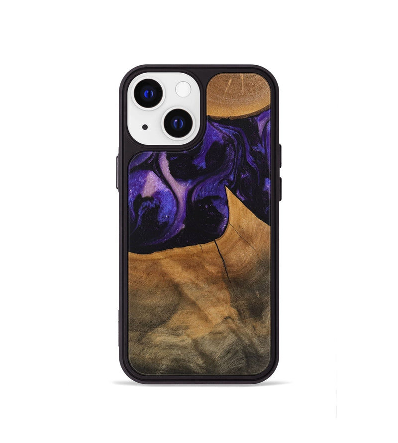 iPhone 13 mini Wood Phone Case - Shaniya (Purple, 746610)