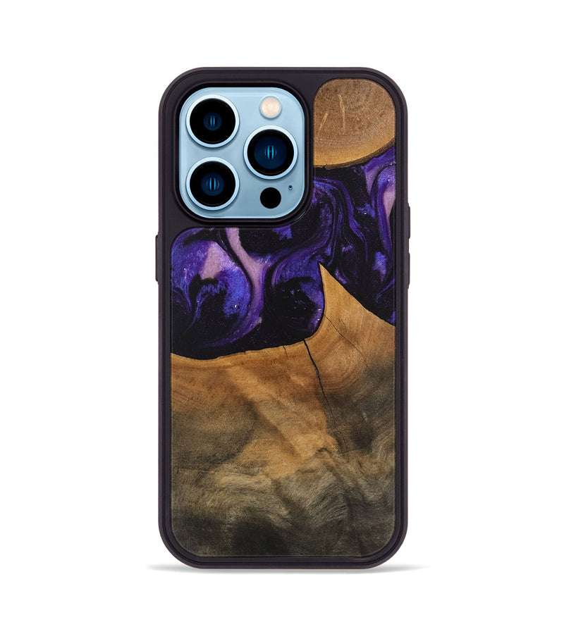 iPhone 14 Pro Wood Phone Case - Shaniya (Purple, 746610)