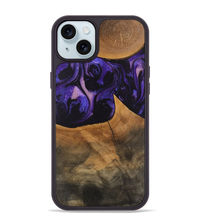 iPhone 15 Plus Wood Phone Case - Shaniya (Purple, 746610)