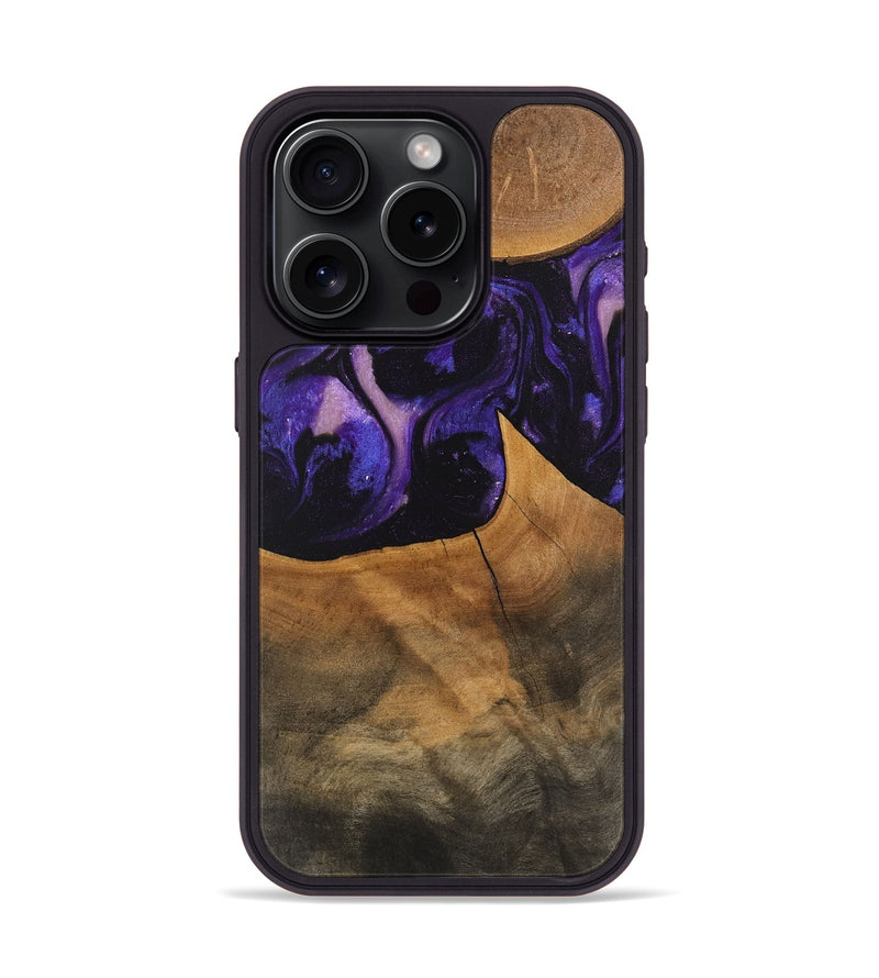 iPhone 15 Pro Wood Phone Case - Shaniya (Purple, 746610)