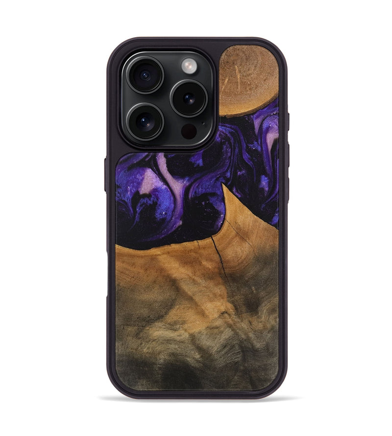 iPhone 16 Pro Wood Phone Case - Shaniya (Purple, 746610)