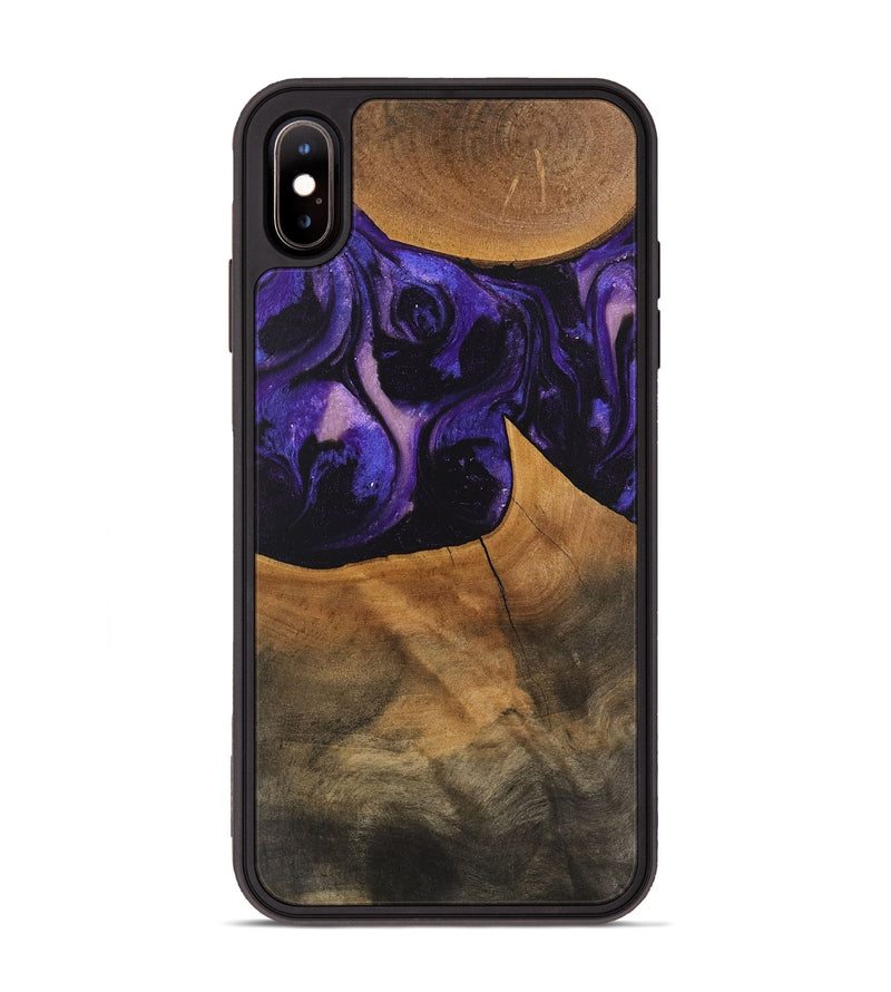 iPhone Xs Max Wood Phone Case - Shaniya (Purple, 746610)