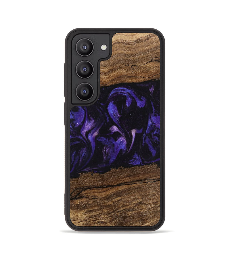 Galaxy S23 Wood Phone Case - Micah (Purple, 746611)