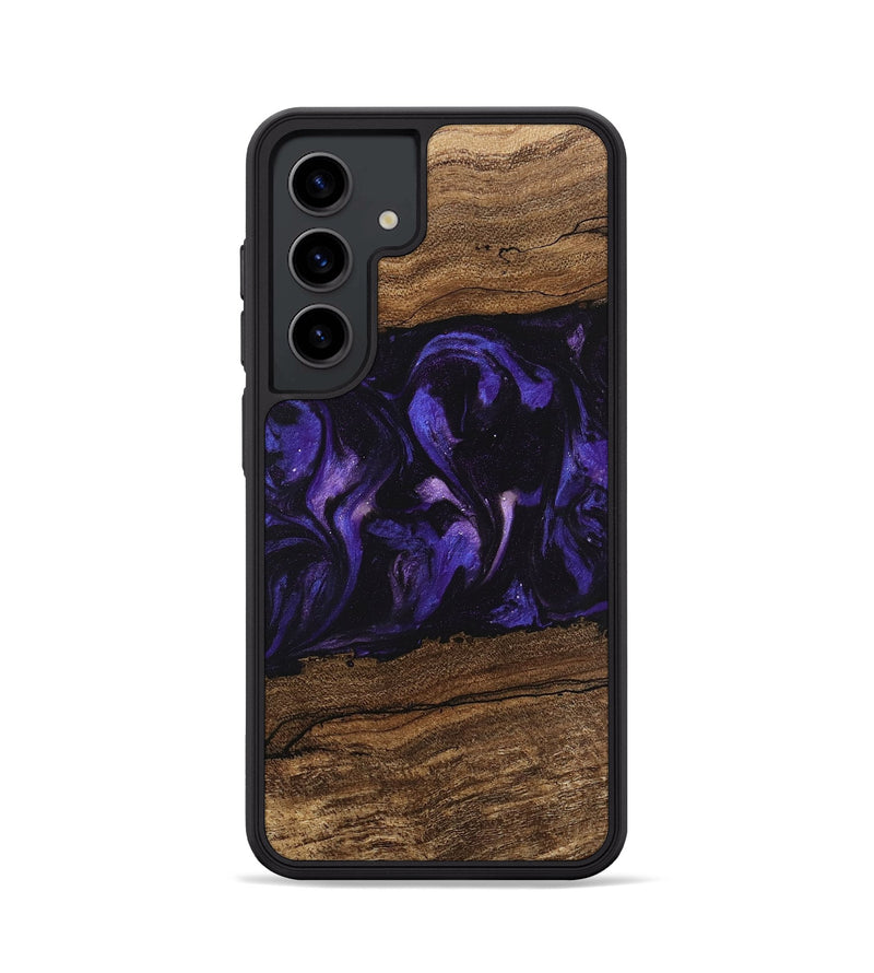 Galaxy S24 Wood Phone Case - Micah (Purple, 746611)