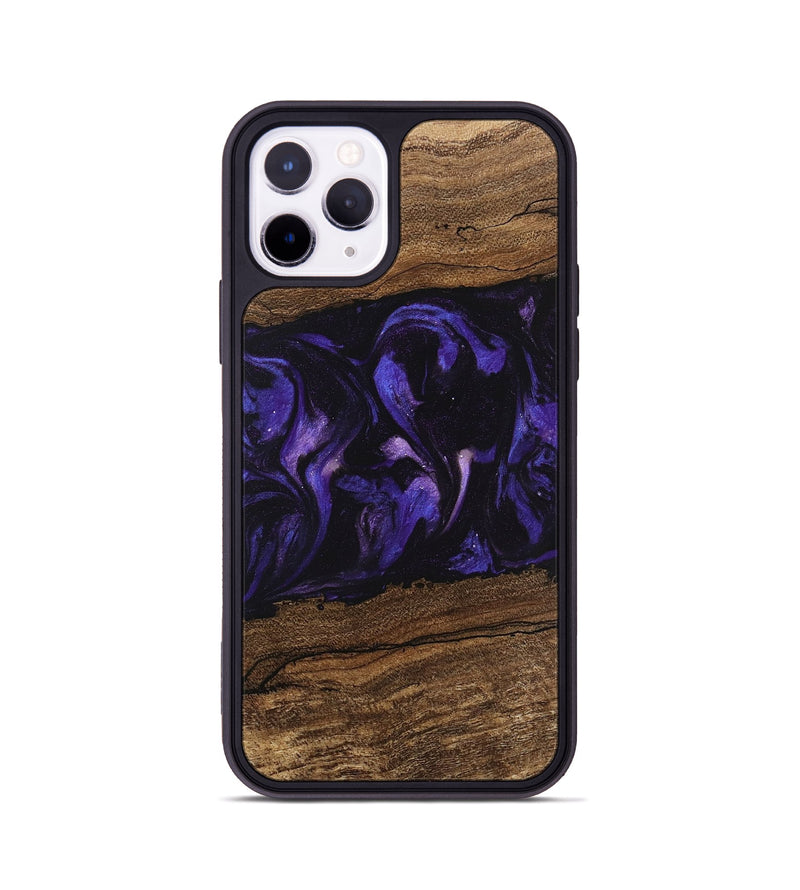 iPhone 11 Pro Wood Phone Case - Micah (Purple, 746611)