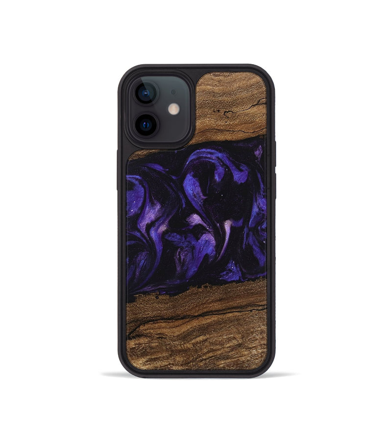 iPhone 12 mini Wood Phone Case - Micah (Purple, 746611)