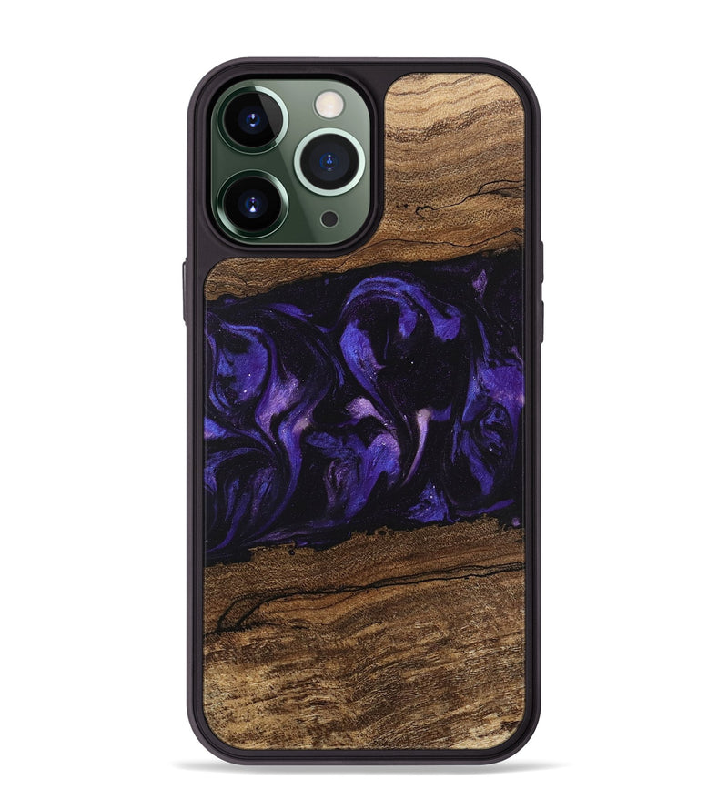 iPhone 13 Pro Max Wood Phone Case - Micah (Purple, 746611)