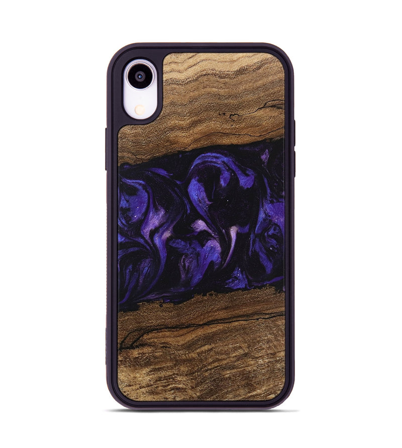 iPhone Xr Wood Phone Case - Micah (Purple, 746611)