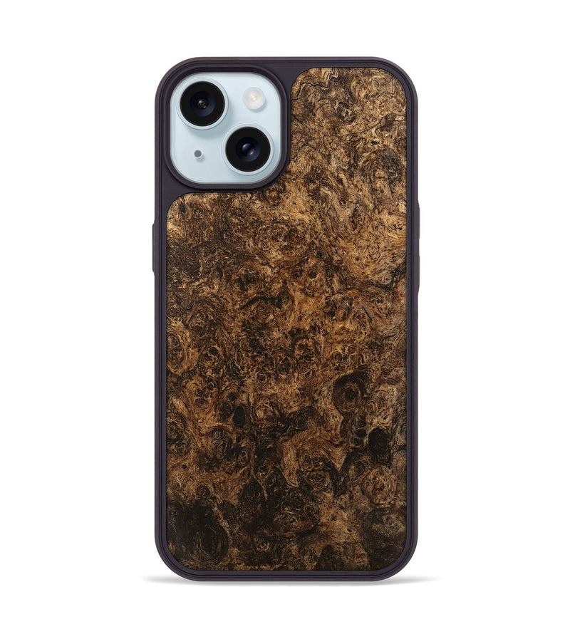 iPhone 15 Wood Phone Case - Melodie (Wood Burl, 746612)