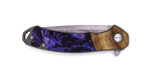 EDC Wood Pocket Knife - Savion (Purple, 746616)