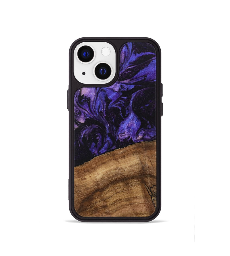 iPhone 13 mini Wood Phone Case - Savion (Purple, 746616)